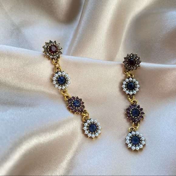 💙Rhinestones Statement Earrings - Picture 9 of 12